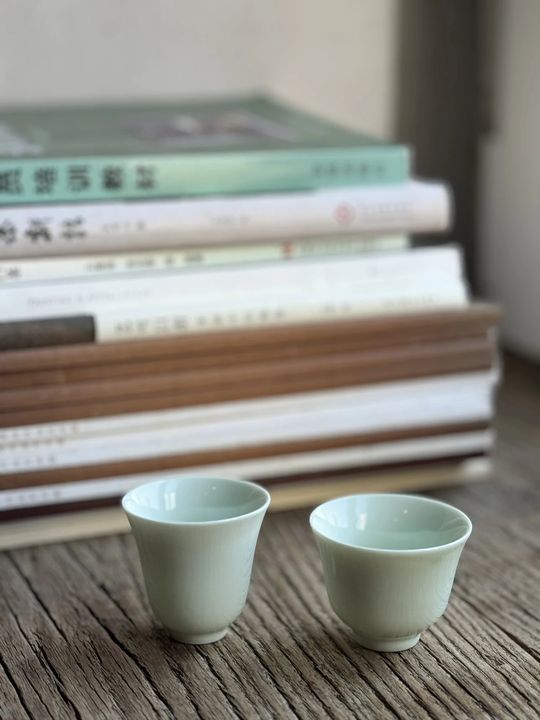 台湾竹君青釉杯客杯