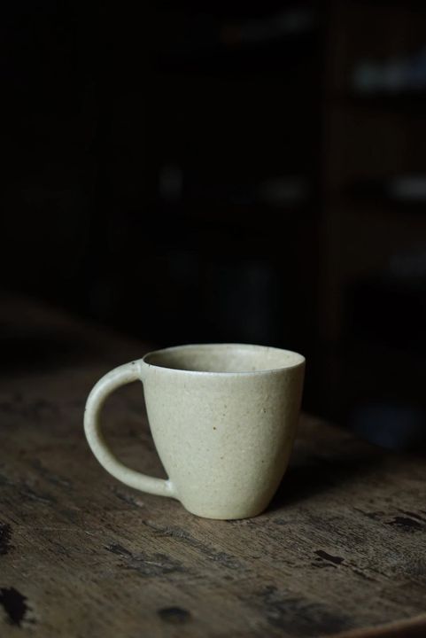 日本器｜米色咖啡杯